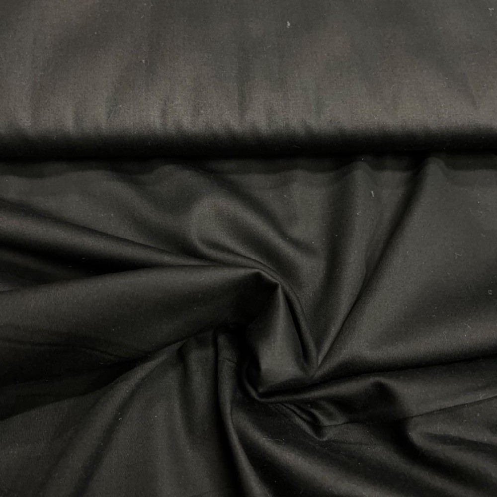 bavlňený satén černý 2jak150cm Ba*
