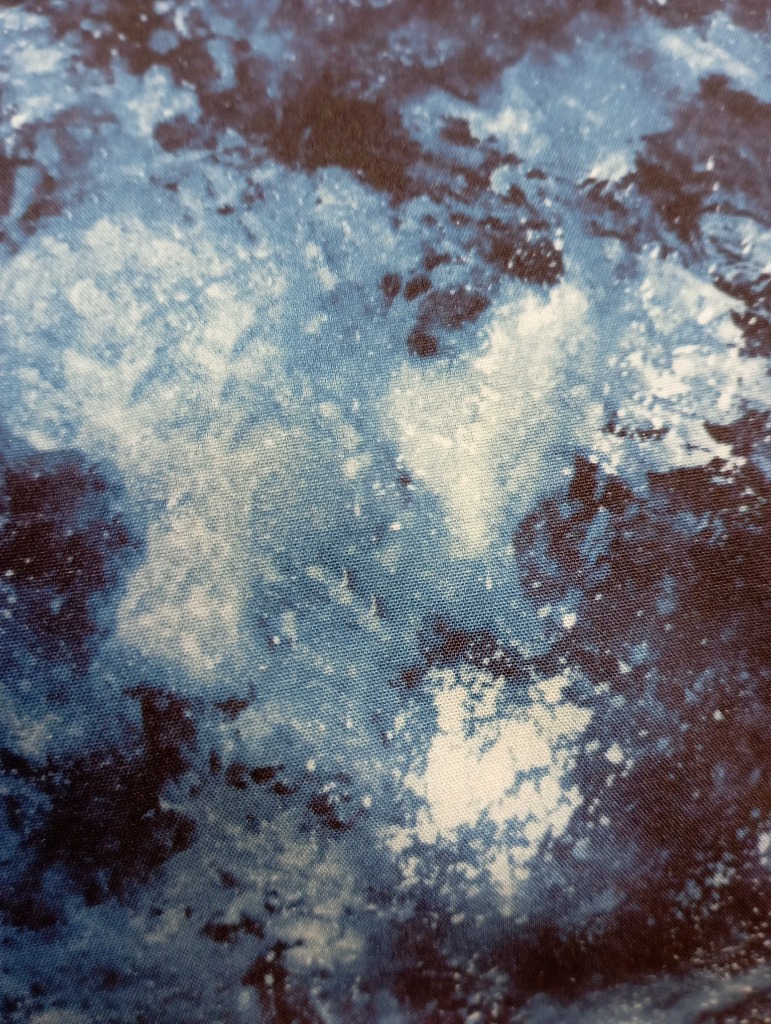 sofishel modro.černý abstr.vzor 140 cm