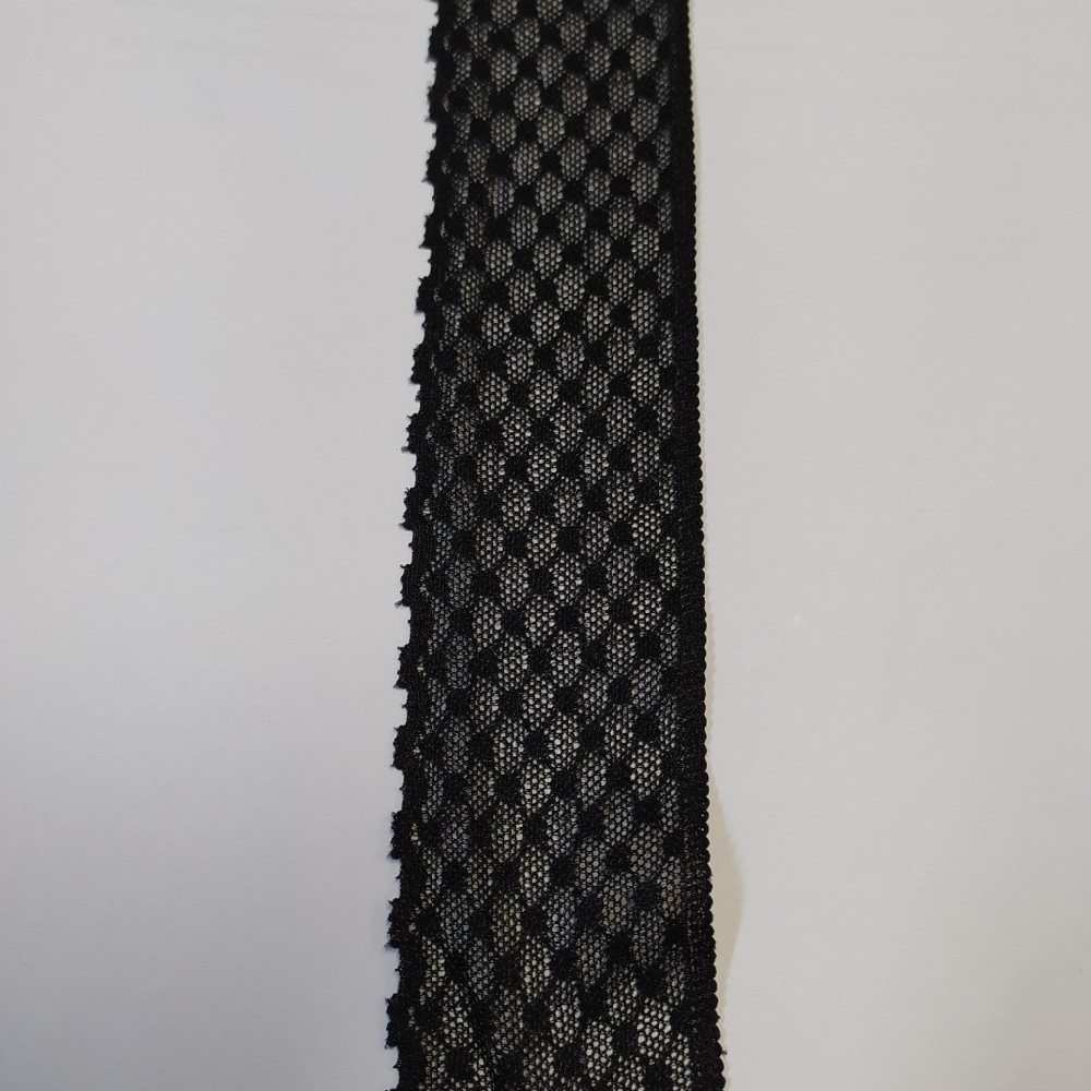 krajka elastická černá 5cm