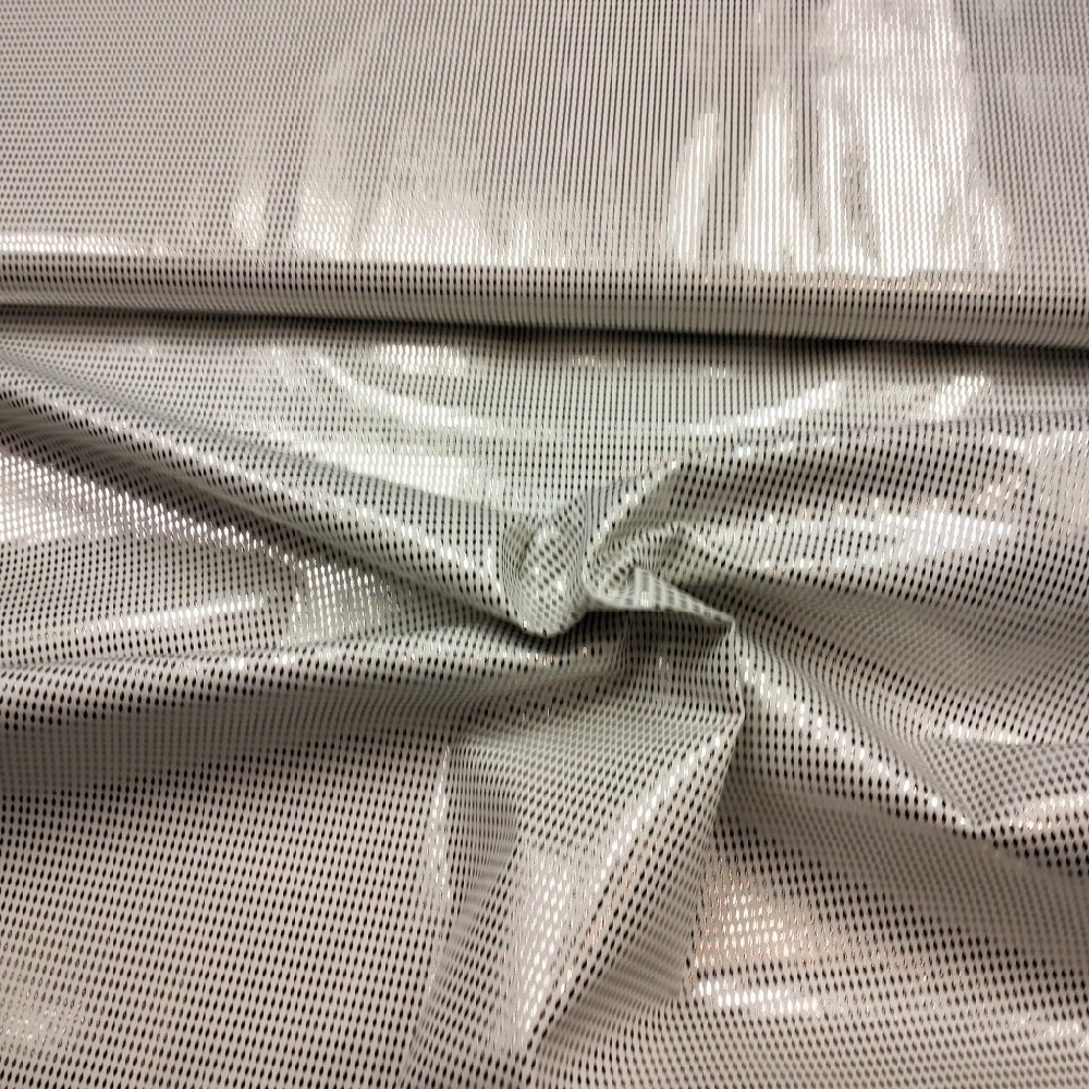 šatovka bílá stříbro lesk elast. š,150 cm
