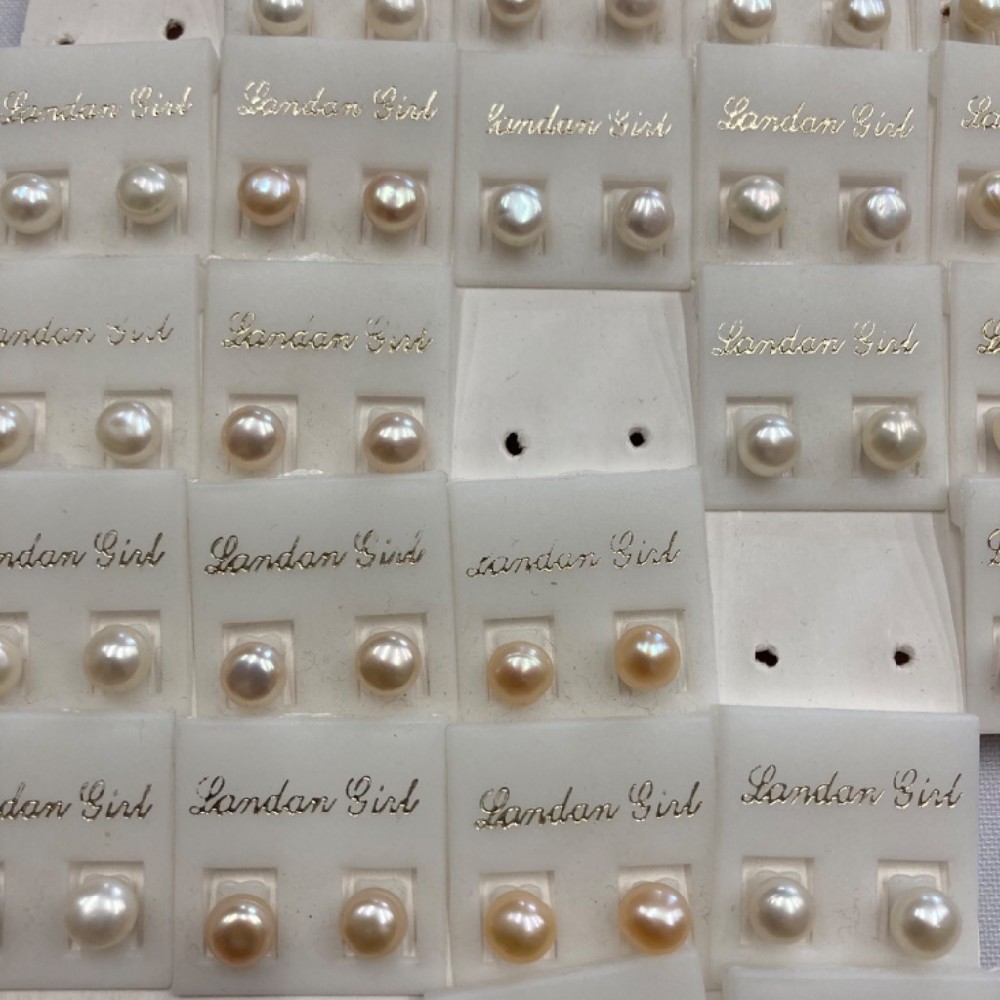 naušnice perličky různé odstíny