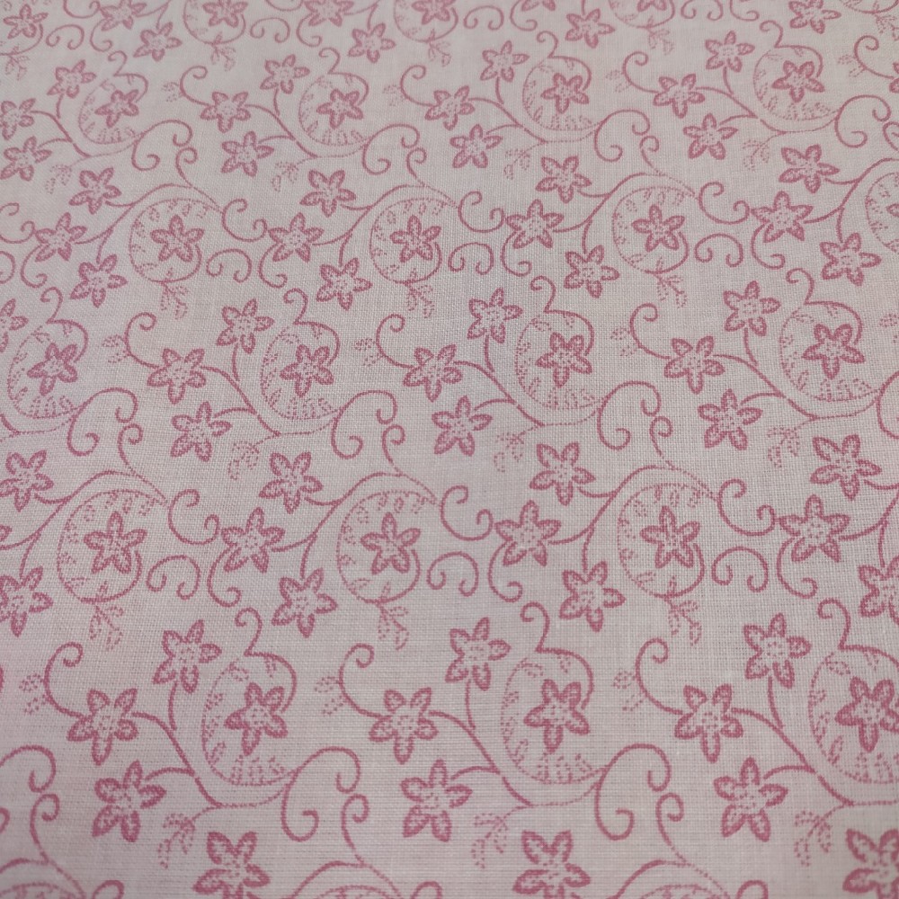 bavlna růžová pnoucí květ š.145 /135g