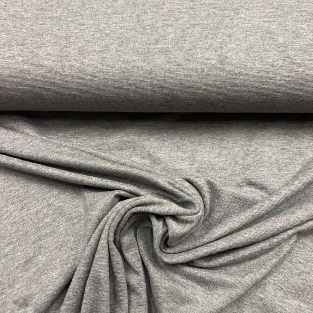 úplet  šedý 145cm tričkovina Ba/elas