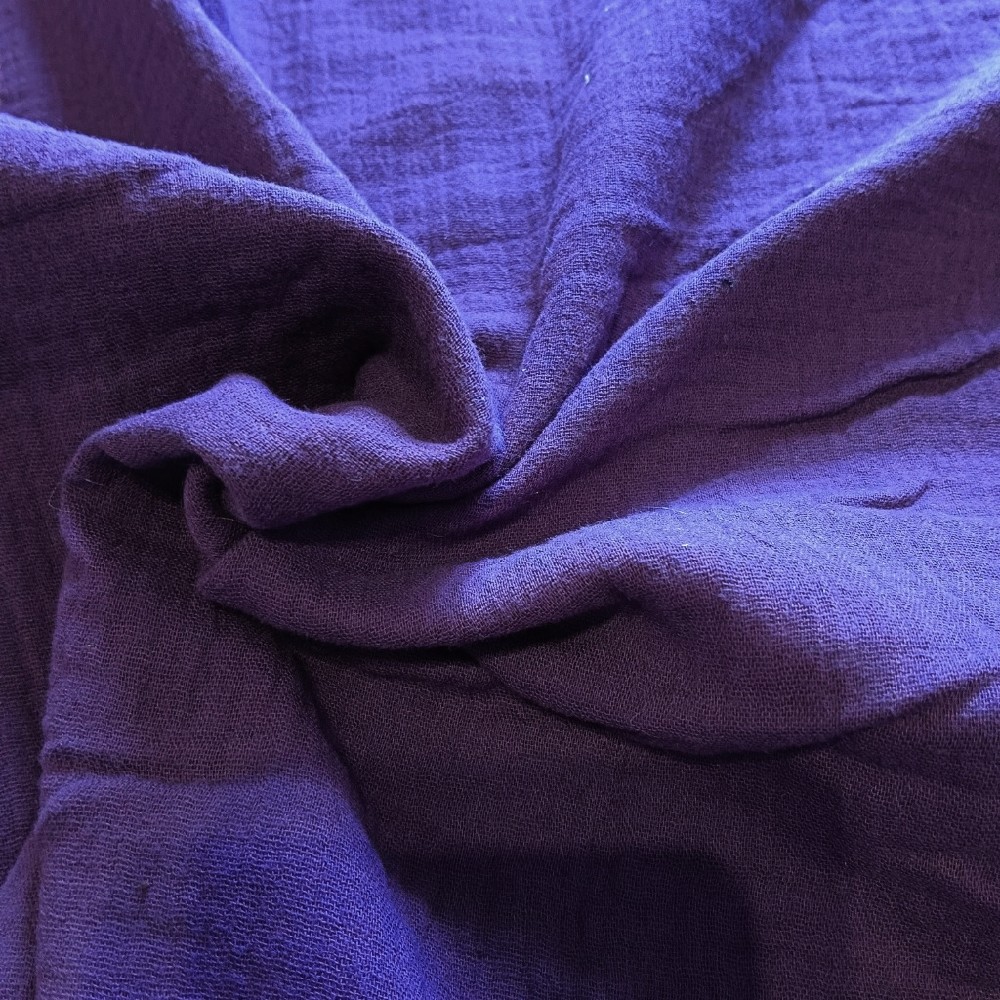 mušelín fáčovina tmavě fialový140cm