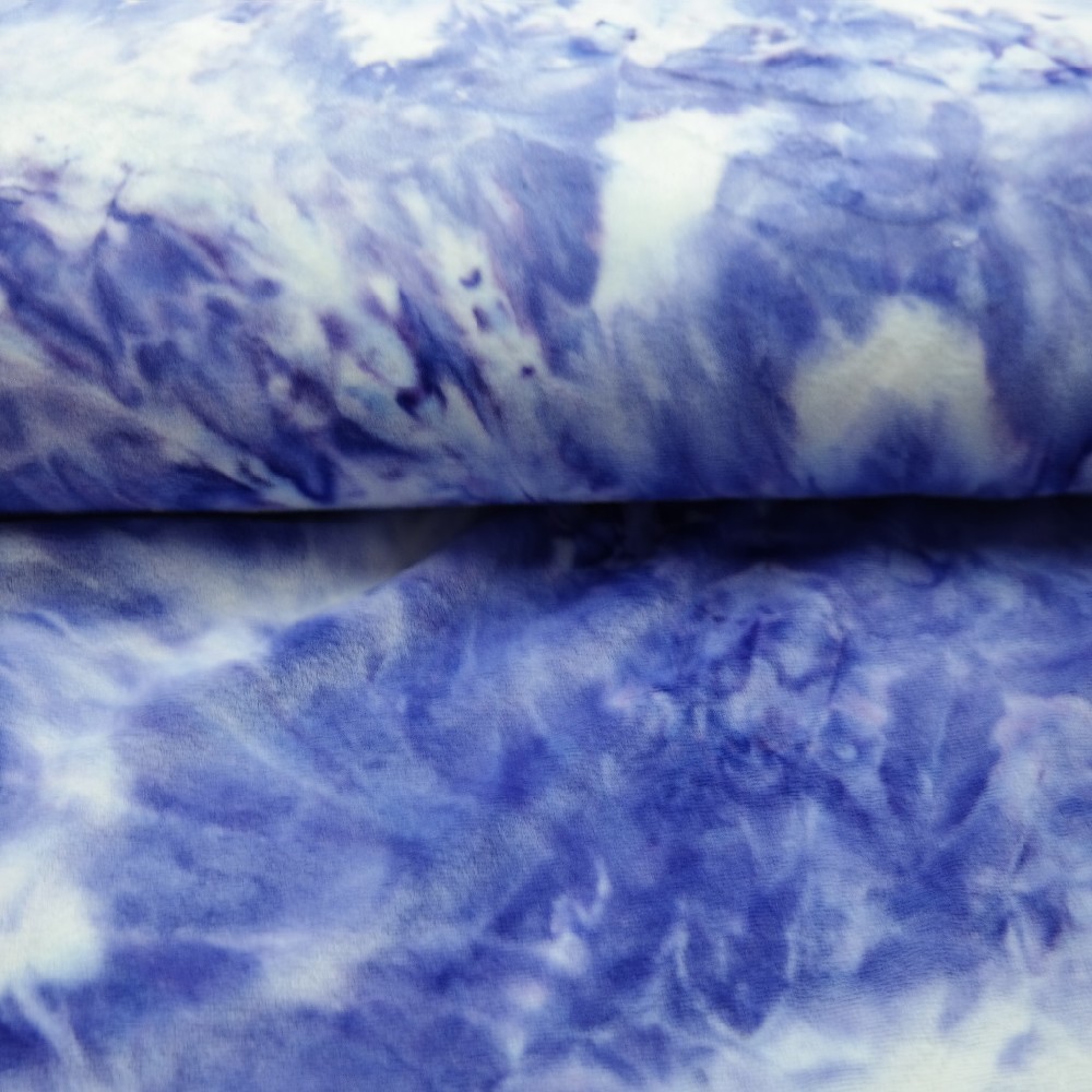mikroplyš fialový batika