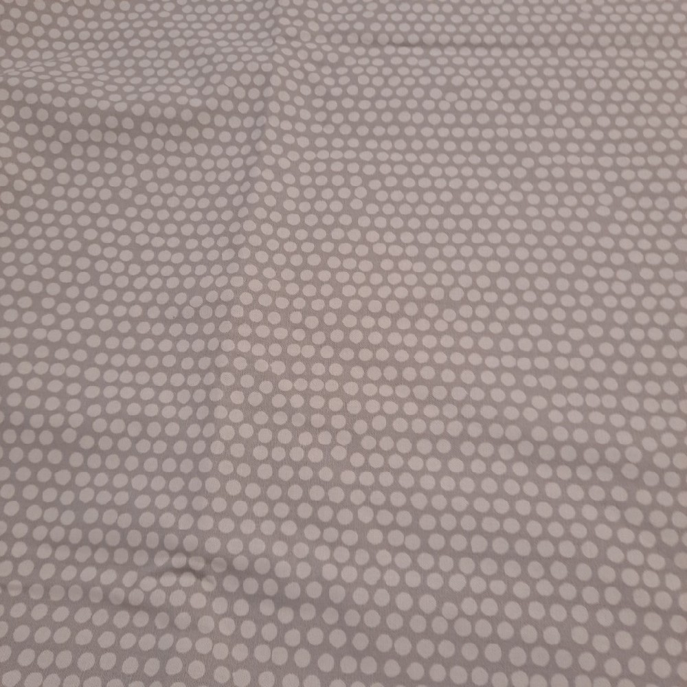 bavlna sv.šedá puntík