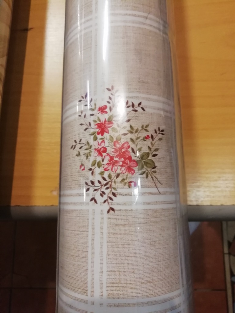 ubrus PVC kostka/květy