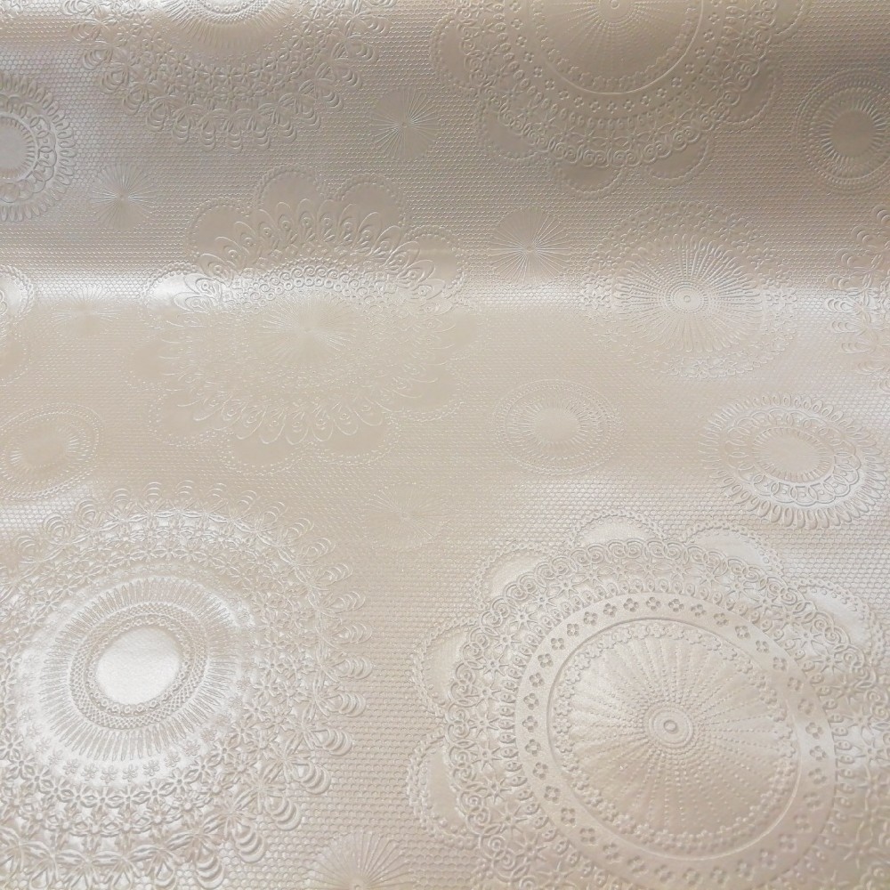 Ubrus PVC bílé mandaly