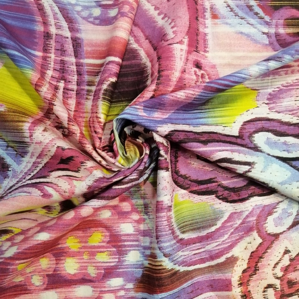 bavlna, růžovo barevná, š. 140 cm