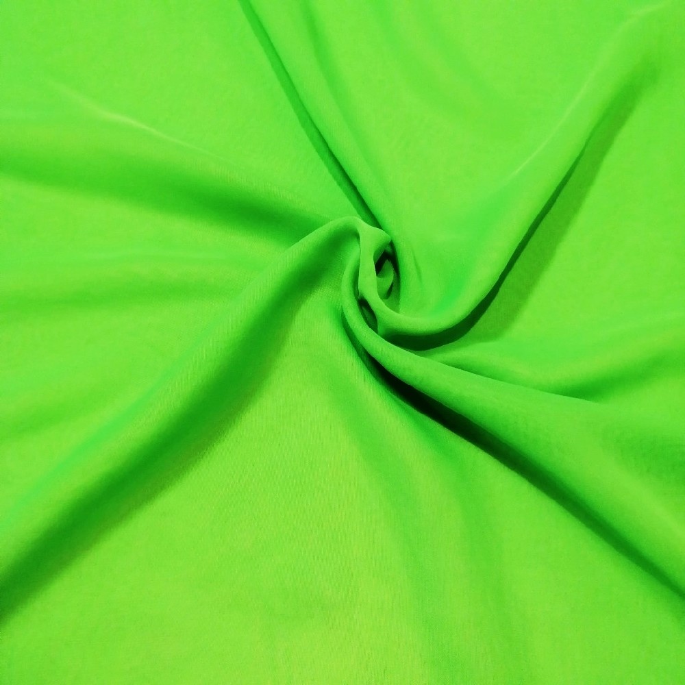 šifon, PES, jasně zelený, š. 150 cm