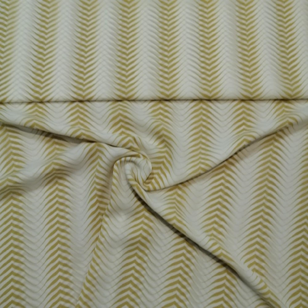 šifon, PES, bílo zlatá, š. 150 cm