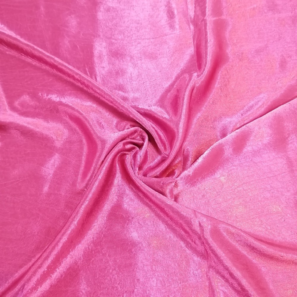 satén kreš růžová pink, PES, š. 140 cm