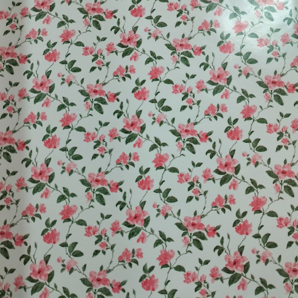 ubrus PVC růžové drobné květiny