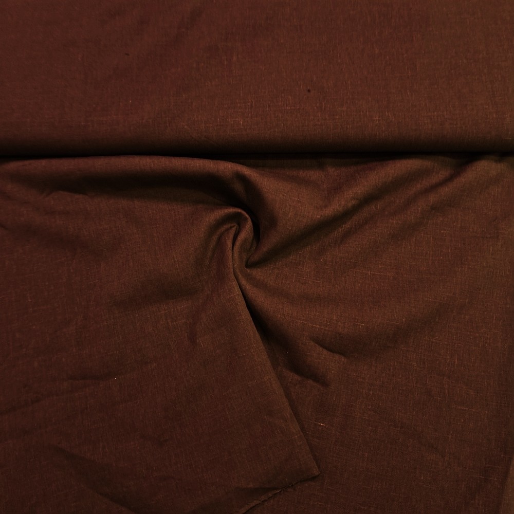 bavlna oděvní elasten hnědá š.145