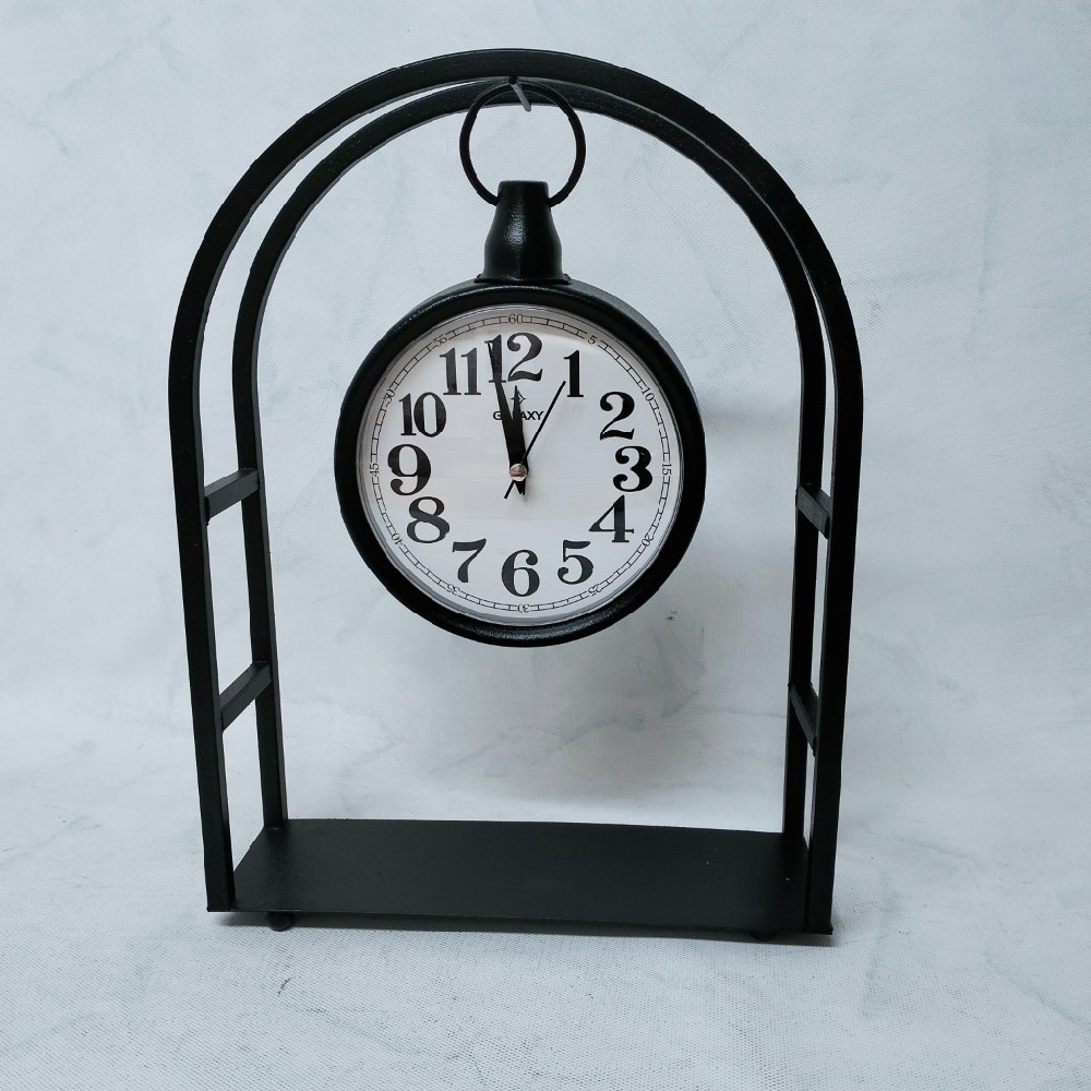 hodiny, stojací, kovové, 38x28 cm