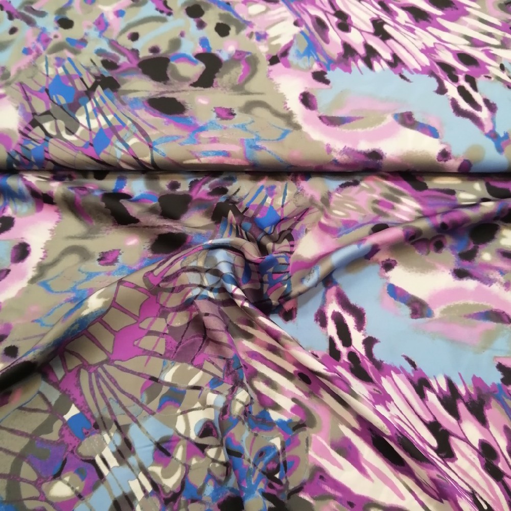 halenkovka, fialová, barevná, PES, š. 150 cm
