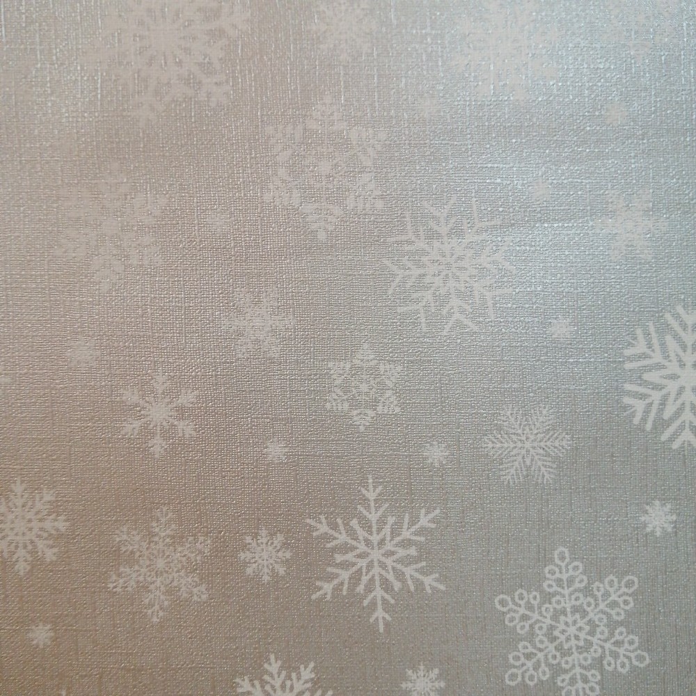 ubrus Vánoční stříbrný, PVC, š. 140 cm