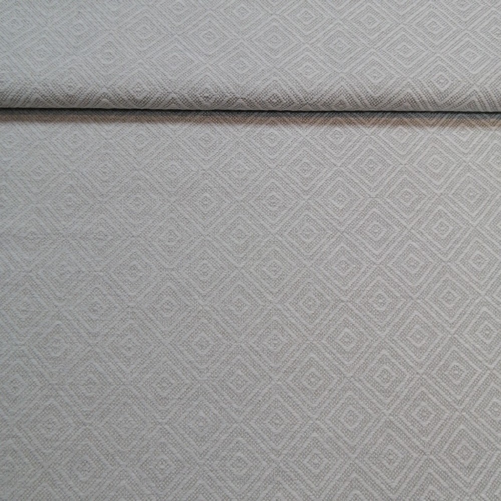 dekoračka, koso šedo bílá., š. 140 cm