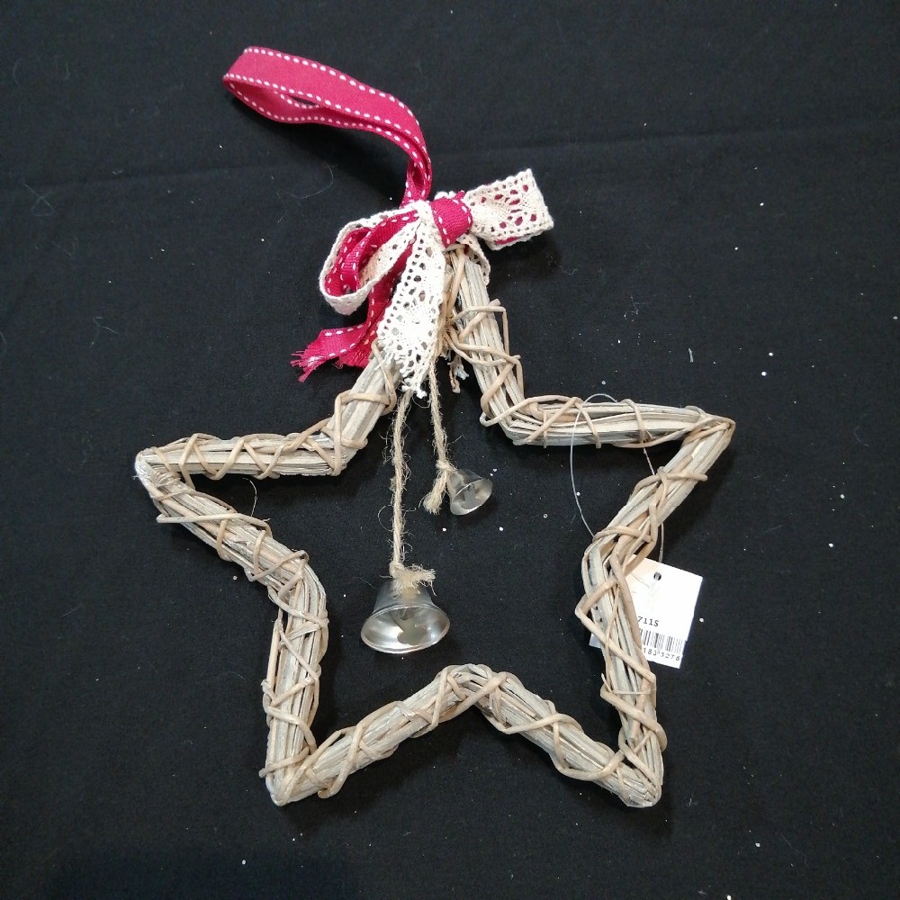 ozdoba ratanová hvězda 20cm