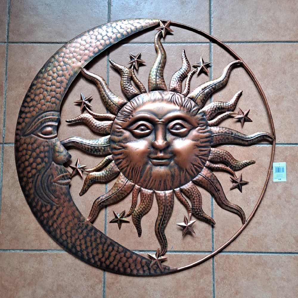 slunce s měsícem kov 80cm