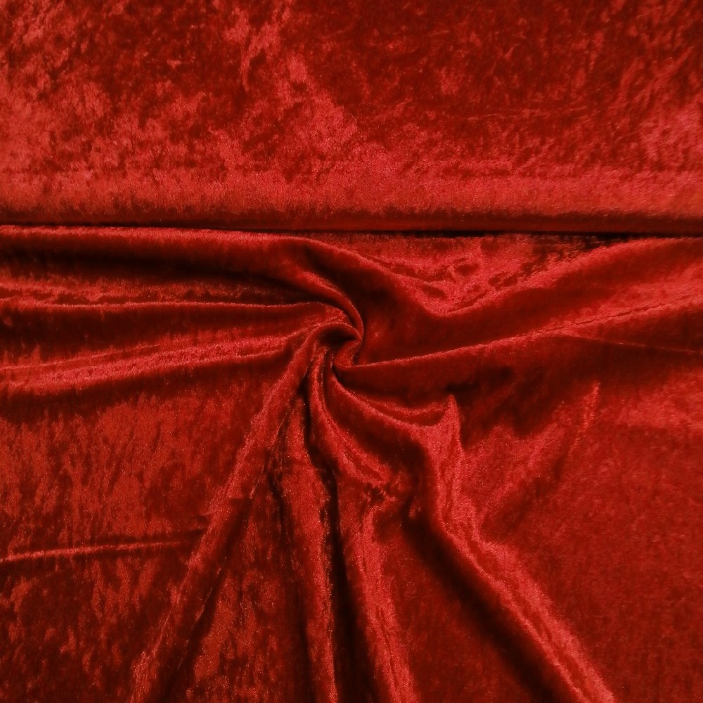 samet červený , PES, š. 150 cm