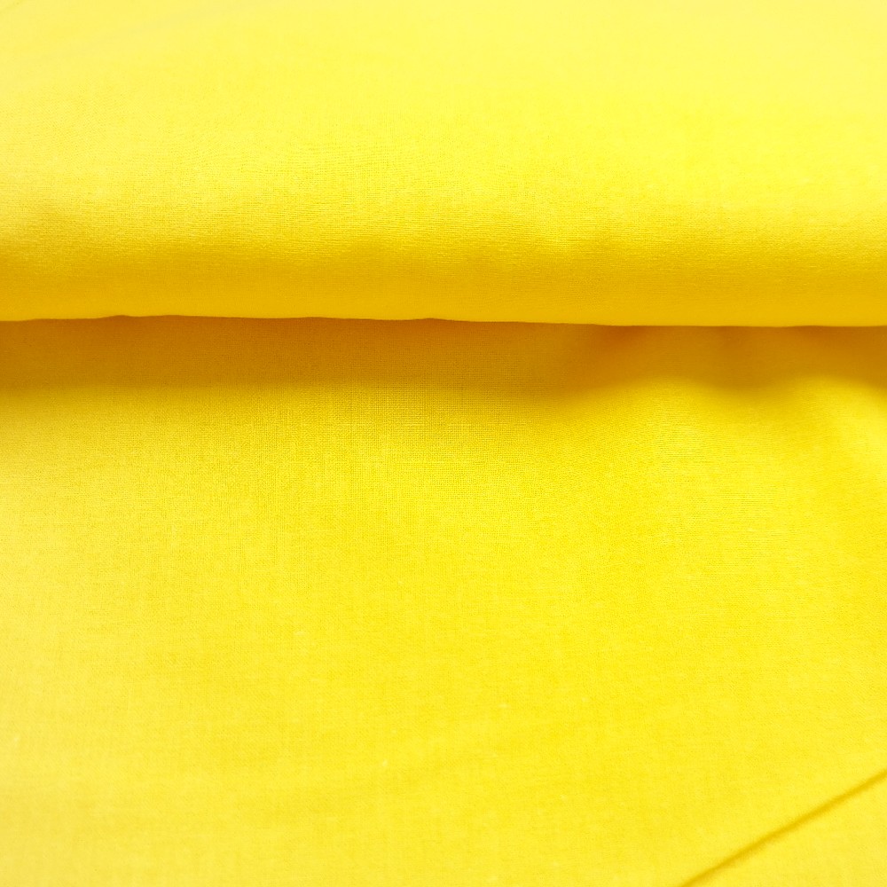 bavlna zářivě žlutá  150 cm