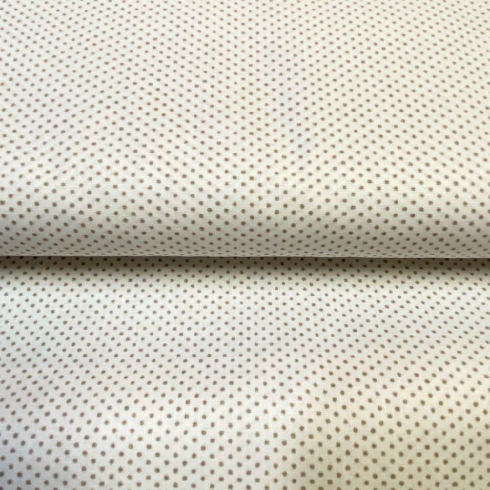 bavlna bílo šedý puntík 140 cm