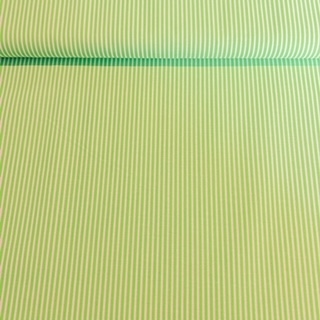 bavlna jasně zelená bílý proužek š.150cm