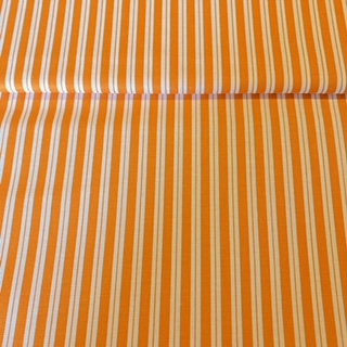 bavlna oranžové proužky š.140