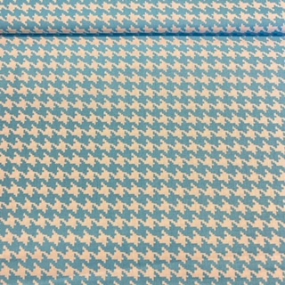 bavlna modro-bílý vzor š. 140