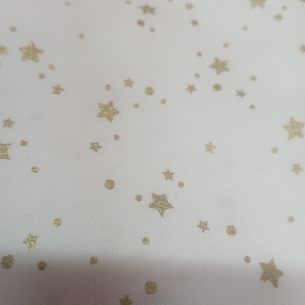 bavlna vánoční hvězdy malé