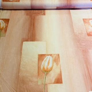 potah mikro tisk růžový kostka/tulipán