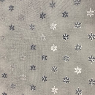 bavlna stříbrno bílé hvězdičky 110 cm