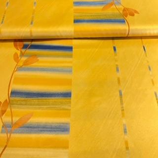 dekoračka žlut.modrý abs.vzor š.150