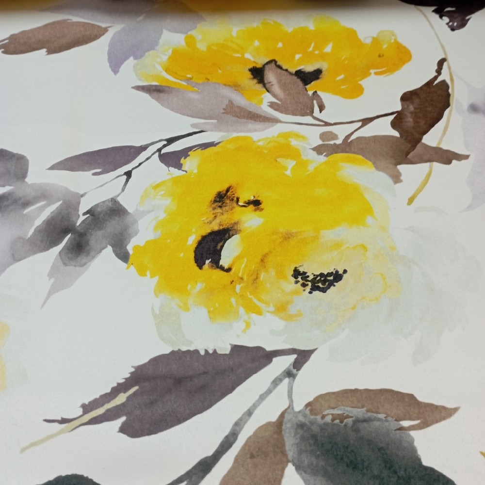 dekoračka Dimout  32300 2/145 žluté květy