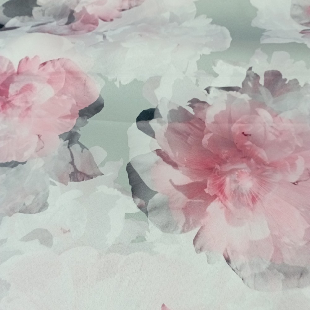 dekoračka Dimout 16586/  V4/145 růžové květy velké