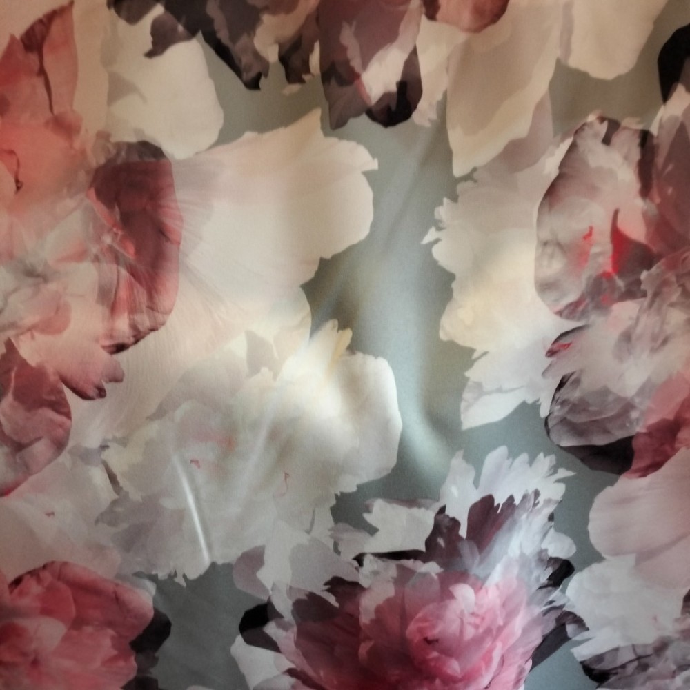 dekoračka  16586/1145/V  280 cm růžovo šedé květy
