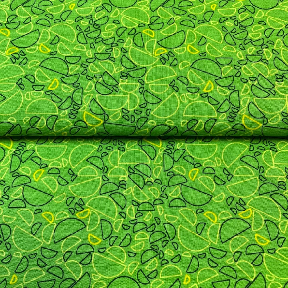 bavlna 110cm zelený vzor