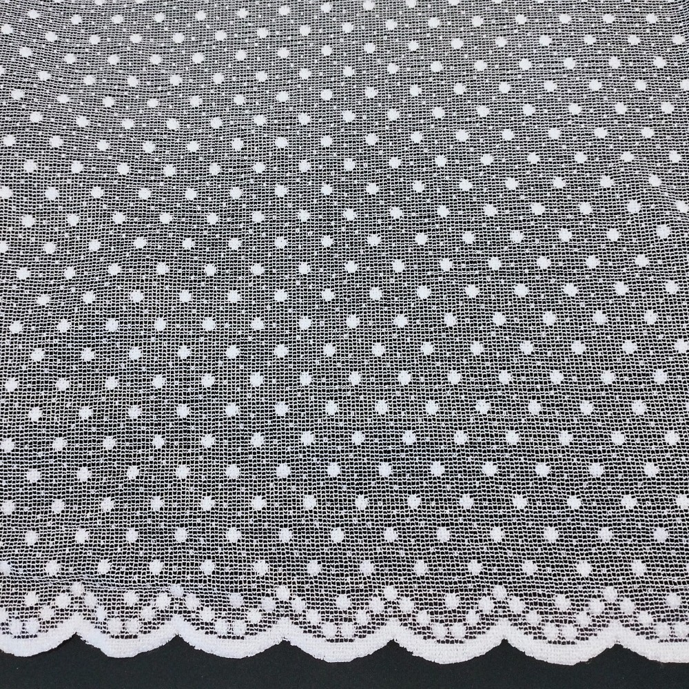 záclona Ro 6812/180 žakárová v.180cm, puntíky