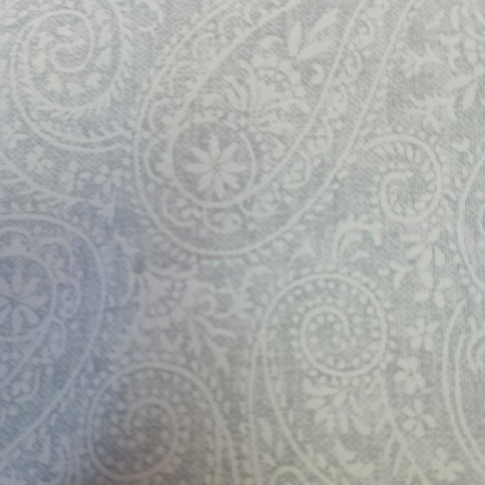 bavlna satén šedo bílý abstr.vtor 150 cm