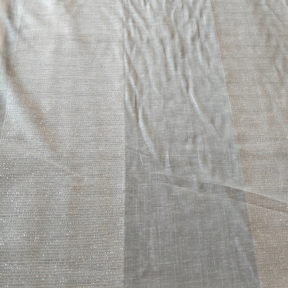 záclona voál š.160 stříbrozlaté tkané svislé pruhy