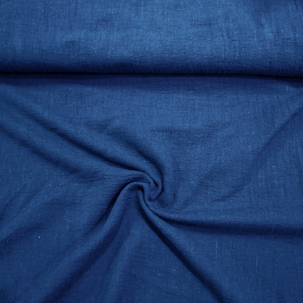 bavlna kreš modrá paříž š. 130cm