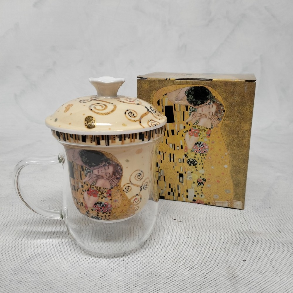 hneček na čaj s pokličkou Klimt