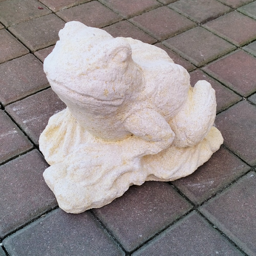pískovec žába na kameni