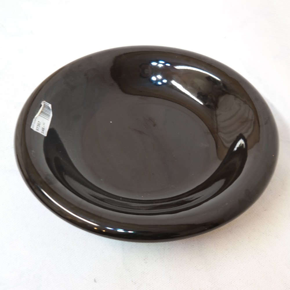 hluboký talíř černý porcelán