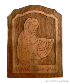 Sv. Zdislava (dřevokresba) na objednání 