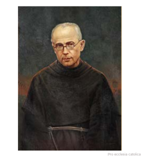 Svatý Maxmilian Kolbe (na dřevěné destičce) různé velikosti