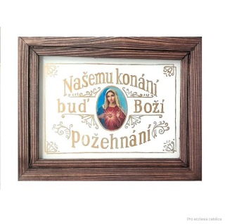 Podmalba - Maria, Našemu konání buď Boží požehnání