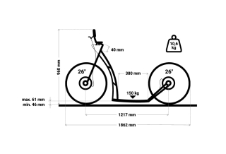 Rám pro koloběžku MIBO Goodspeed Disc 26/26