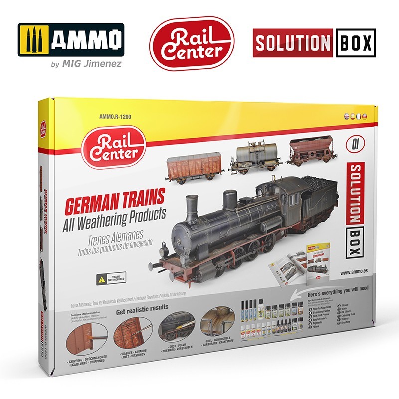 AMMO RAIL CENTER - GERMAN TRAINS. All Weathering Products